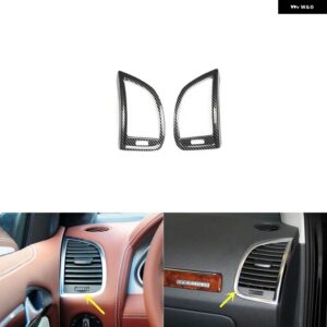 アウディ Q7 4L 2006 07 08 09 10 11 12 13 14 15 プラスチック カーボン スタイル 装飾 アクセサリー インテリア ギアドア トリム ステッカー - Side air vents