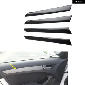 アウディ A4 B8 2009 10 11 12 13 14 15 16 右ハンドル プラスチック カーボン スタイル 装飾 アクセサリー インテリア ステッカー - Door trims