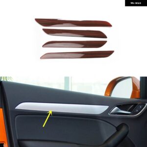 アウディ Q3 8U 2012-18 プラスチック 木目調 装飾 アクセサリー インテリア ギア トリム ステッカー - Door trims