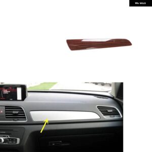 アウディ Q3 8U 2012-18 プラスチック 木目調 装飾 アクセサリー インテリア ギア トリム ステッカー - Type A Car front