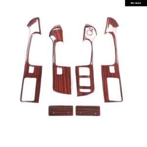アウディ A6L A6 L 38657 アクセサリーカーボン 装飾 WINDOWS コントロール パネル ステッカー ABS - Wood grain