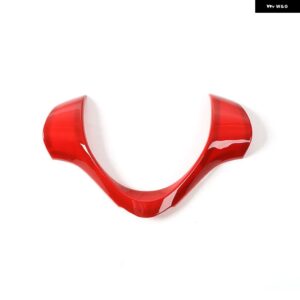 スズキ ABS 車内ステアリングホイール 装飾 カバー ジムニー 2015 2016 2017 カーアクセサリースタイリング カスタムパーツ アク - B style Red