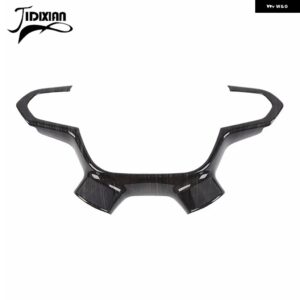 シボレー コロラド 2014-24 ステアリングホイール 装飾 カバー カスタムパーツ アクセサリー 交換用部品 互換品 - Black Wood Grain
