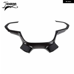 シボレー コロラド 2014-24 ステアリングホイール 装飾 カバー カスタムパーツ アクセサリー 交換用部品 互換品 - carbon fiber grain