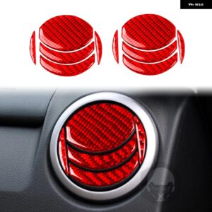 スズキ グランドビターラ 2006-2013 アクセサリーカーボン車内空調コンセントパネルトリム ステッカー 装飾 カスタムパーツ アクセサリー - vent L-R