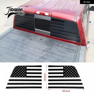 シボレー 後列窓 装飾 デカールステッカー シルバラード GMC シエラ 2014-16 外装アクセサリー カスタムパーツ アクセサリー 交換用部 - b1 PVC