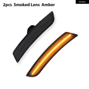 シボレー カマロ フロント リア サイド マーカー ライト アセンブリ ウィンカーライト /ドライビング ライト OEM サイドマーカー ランプ - 2pc Smoked Amber