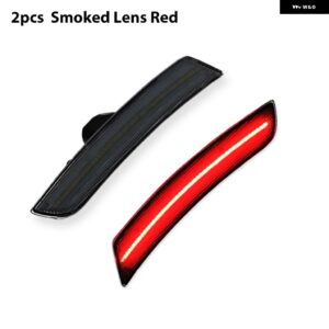 シボレー カマロ フロント リア サイド マーカー ライト アセンブリ ウィンカーライト /ドライビング ライト OEM サイドマーカー ランプ - 2pc Smoked Lens Red