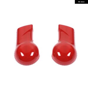 シボレー カマロ 2010-15 ギアシフトレバーヘッド 装飾 カバー インテリアアクセサリー カスタムパーツ アクセサリー 交換用部品 互換品 - red