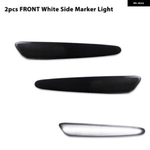 シボレー アンバー/レッド LED サイドマーカー ライト コルベット C6 ウィンカーライト /ドライビングライト OEM サイドマーカー ラン - 2pcs Front white