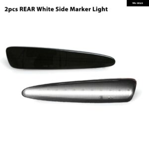 シボレー アンバー/レッド LED サイドマーカー ライト コルベット C6 ウィンカーライト /ドライビングライト OEM サイドマーカー ラン - 2pcs Rear white