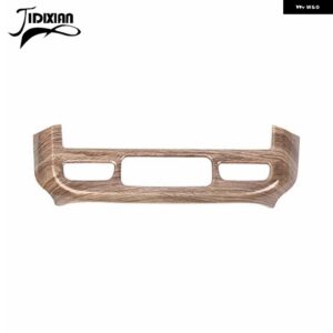 シボレー 緊急灯ランプ スイッチパネル 装飾 カバー コロラド GMC キャニオン 2014-2022 カーアクセサリー カスタムパーツ アクセサ - Wood grain