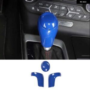 シボレー コルベット C7 2014-2019 ABS カーボン車内シフトノブカバー 装飾 ステッカー カーアクセサリー カスタムパーツ アクセサ - STYLE H