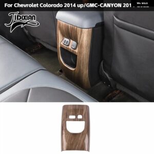 シボレー 木目調車内 装飾 カバー アクセサリー コロラド 2014 2015 2016 アップ GMC キャニオン 2014-2022 カスタム - rear USB panel