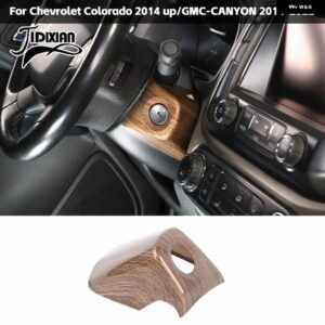 シボレー 木目調車内 装飾 カバー アクセサリー コロラド 2014 2015 2016 アップ GMC キャニオン 2014-2022 カスタム - Start key socket