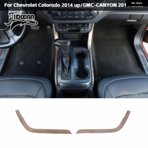 シボレー 木目調車内 装飾 カバー アクセサリー コロラド 2014 2015 2016 アップ GMC キャニオン 2014-2022 カスタム - gear side cover