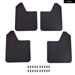 シボレー シルバラード 1500 1500HD 4500HD 5500HD 6500HD HD SS マッドフラップ マッドガード フェンダー フ - 4Pcs Set-Black