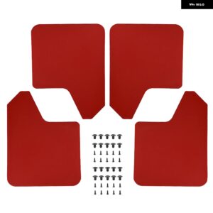 シボレー シルバラード 1500 1500HD 4500HD 5500HD 6500HD HD SS マッドフラップ マッドガード フェンダー フ - 4pcs-set Red