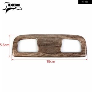 シボレー フロントミドル読書灯ランプ 装飾 カバー シルバラード GMC シエラ 2019-23 アップ カスタムパーツ アクセサリー 交換用部品 - B wood grain