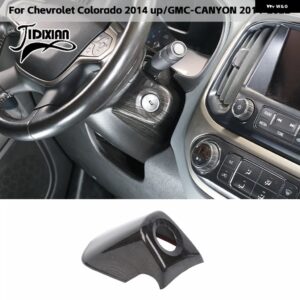 シボレー 黒木目車室内 装飾 カバー アクセサリー コロラド 2014 アップ GMC キャニオン 2014-2022 カスタムパーツ アクセサリ - Start key socket