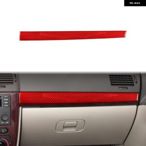 シボレー コバルト 2005-2010 アクセサリーカーボン車内助手席計器パネルトリム ステッカー カスタムパーツ アクセサリー 交換用部品 互換 - 2 LHD-RHD