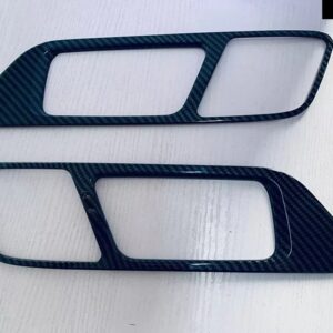 スズキ スペーシア MK54S MK94S 2024 2025 ABS フロントインナードアハンドルカバー キャッチボウルトリム インサートベゼル - Carbon Fiber Style