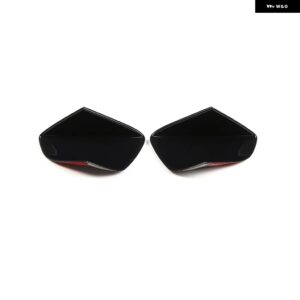 シボレー コルベット C7 2014-2019 ABS カーボンスタイル ドアアウターハンドルボウルカバー トリム ステッカー 車アウターアクセサ - black