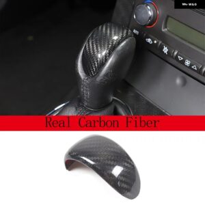 シボレー コルベット C6 2005-2013 ABS ブラック/カーボンカーギアシフトヘッドカバー トリム ステッカー カーアクセサリー カスタ - 1 pcs Real Carbon