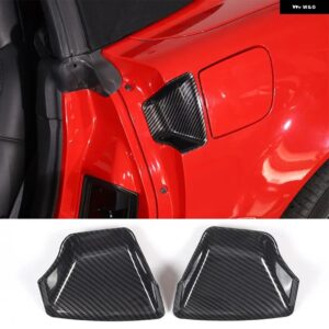 シボレー ABS カーボン コルベット C6 2005-2013 ガラスリフトフレームアームレスト ボックス カバー ステッカー カーアクセサリー - 13