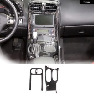 シボレー ABS カーボン コルベット C6 2005-2013 ガラスリフトフレームアームレスト ボックス カバー ステッカー カーアクセサリー - 14