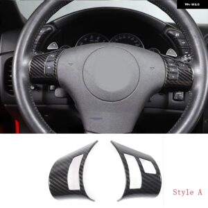 シボレー ABS カーボン コルベット C6 2005-2013 ガラスリフトフレームアームレスト ボックス カバー ステッカー カーアクセサリー - 17 Style A