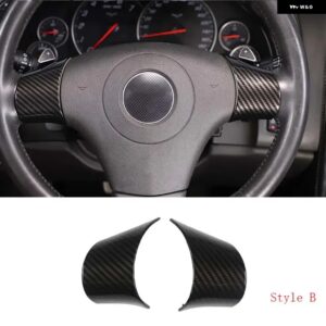 シボレー ABS カーボン コルベット C6 2005-2013 ガラスリフトフレームアームレスト ボックス カバー ステッカー カーアクセサリー - 18 Style B