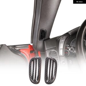 シボレー ABS カーボン コルベット C6 2005-2013 ガラスリフトフレームアームレスト ボックス カバー ステッカー カーアクセサリー - 1
