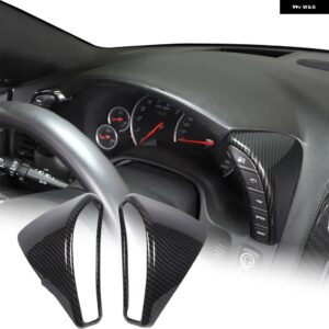 シボレー ABS カーボン コルベット C6 2005-2013 ガラスリフトフレームアームレスト ボックス カバー ステッカー カーアクセサリー - 3