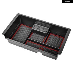 シボレー センターコンソール オーガナイザー シルバラード/GMC シエラ 2014-2018 タホ サバーバン/GMC ユーコン 2015-20 - red