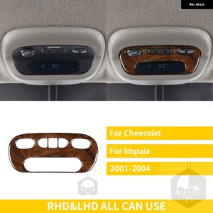 シボレー インパラ 2001/04/01 アクセサリー木目調プラスチック車内ヘッドライト スイッチボタンパネルトリム ステッカー カスタムパーツ - 14