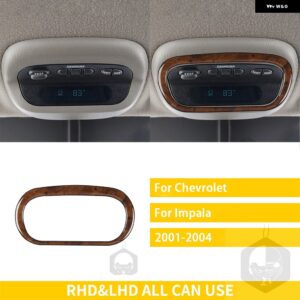 シボレー インパラ 2001/04/01 アクセサリー木目調プラスチック車内ヘッドライト スイッチボタンパネルトリム ステッカー カスタムパーツ - 15