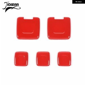 シボレー 電源 USB ソケット 装飾 カバー ステッカー シルバラード GMC シエラ 2014-2018 アクセサリー カスタムパーツ アクセ - red