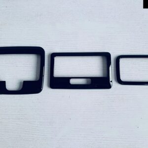 スズキ スペーシア MK54S MK94S 2024 2025 カーアクセサリー ABS クロームインテリアライト 読書灯トリム カバー カスタム - Piano Black