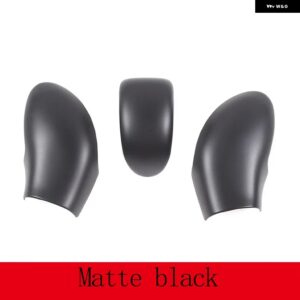 シボレー コルベット C6 2005-2013 カーボン/レッドシフトヘッドカバー 装飾 ステッカー インテリアアクセサリー カスタムパーツ アク - 3 pcs Matte black