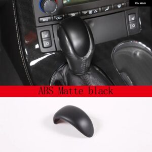 シボレー コルベット C6 2005-2013 カーボン/レッドシフトヘッドカバー 装飾 ステッカー インテリアアクセサリー カスタムパーツ アク - 1 pcs Matte black