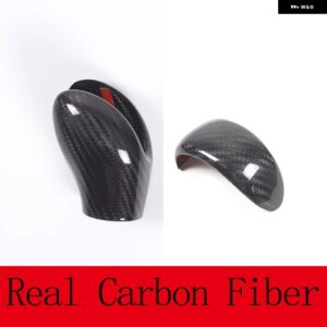 シボレー コルベット C6 2005-2013 カーボン/レッドシフトヘッドカバー 装飾 ステッカー インテリアアクセサリー カスタムパーツ アク - 2 pcs Real Carbon