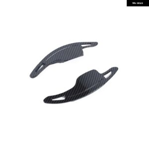 シボレー コルベット C7 2014-2019 合金ステアリングホイール パドルシフター 拡張シフトステッカー 自動車 カスタムパーツ アクセサリ - carbon fiber