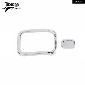 シボレー ギアシフト非常灯ランプ ボタン 装飾 カバー シルバラード GMC シエラ 2014-2018 アクセサリー カスタムパーツ アクセサリ - chrome 2 pcs