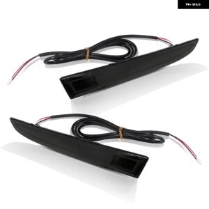 シボレー リアバンパー リフレクターライト カマロトラバースキャデラック ATS XT5 リアフォグランプ ブレーキテールライト LED カスタム - Smoke lens