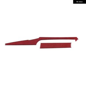 シボレー 2014-2019 コルベット C7 ソフトカーボンカースタイリング センターコントロールナビゲーション 装飾 ストリップステッカー カ - red