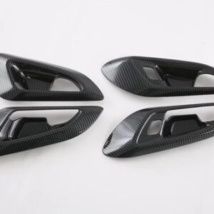 シボレー シーカー トラック ス 2023 2024 ABS カーボンスタイル インナードアハンドル カバー キャッチ ボウル トリム インサート - Carbon Fiber Style