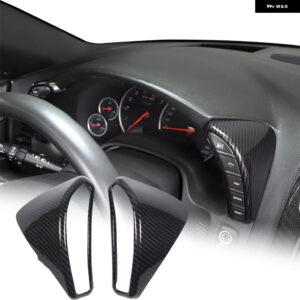シボレー コルベット C6 2005-2013 ABS カーボンガラスリフトフレームアームレスト ボックス カバー ステッカー カーアクセサリー - 3