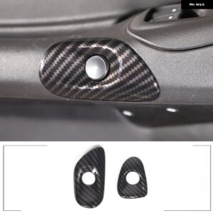 シボレー コルベット C6 2005-2013 ABS カーボンガラスリフトフレームアームレスト ボックス カバー ステッカー カーアクセサリー - 4