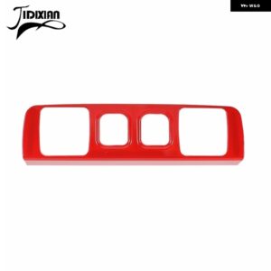 シボレー 電源 USB ソケットパネル 装飾 カバー ステッカー シルバラード GMC シエラ 2014-2018 アクセサリー カスタムパーツ - red